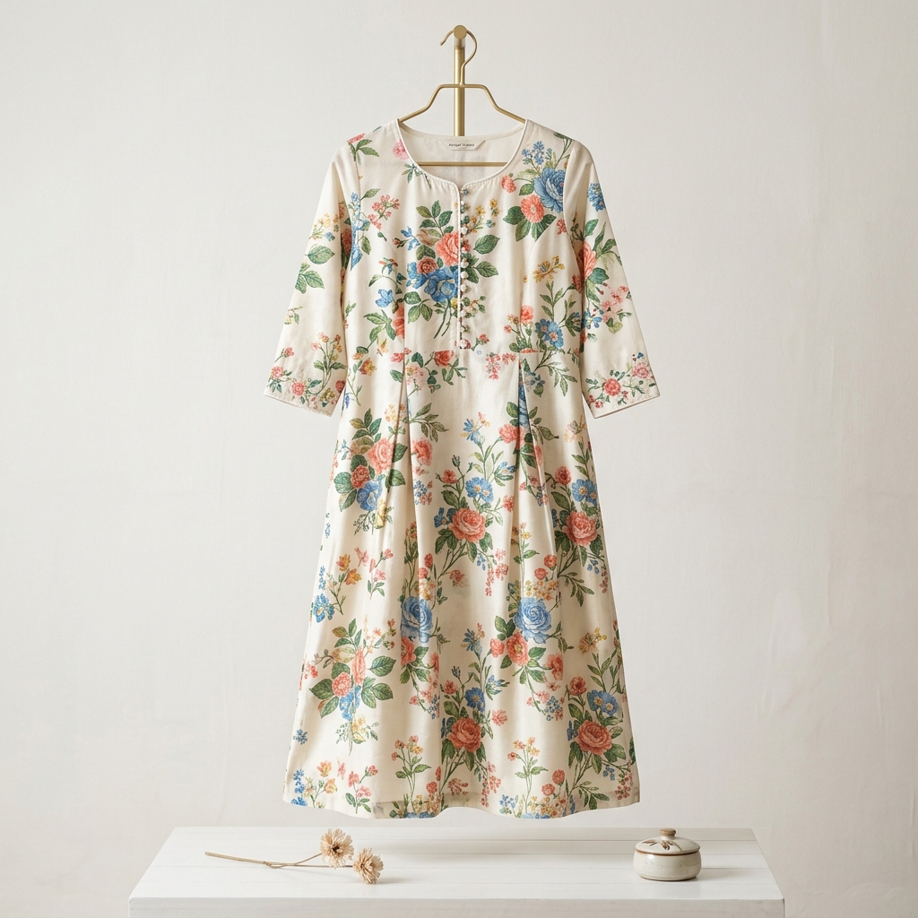 Elegant Floral Designer Kurti